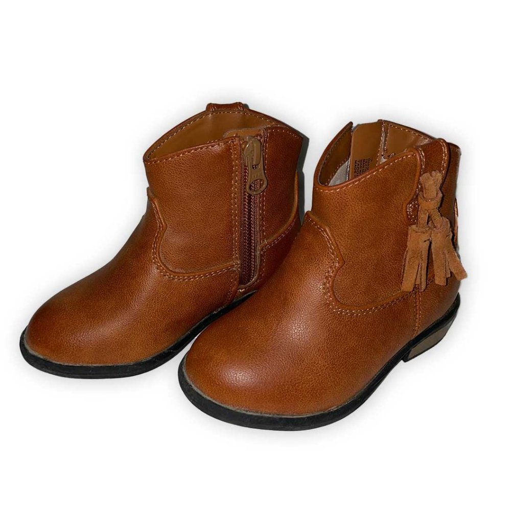 Cat & Jack Theodora Western ankle boots (size 7T)